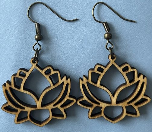 Boucles d'oreille - Fleur de lotus